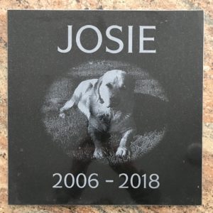 Josie pet memorial