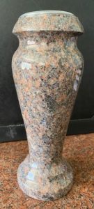 Flower Vase Amber Glow Granite