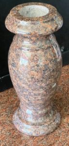 Flower Vase Amber Glow Granite 2