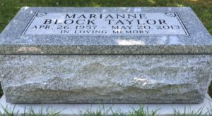 Marker Barre Grey Marian Block Taylor With Cremation Inside