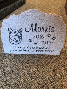Pet Memorial Morning Rose Garden Stone