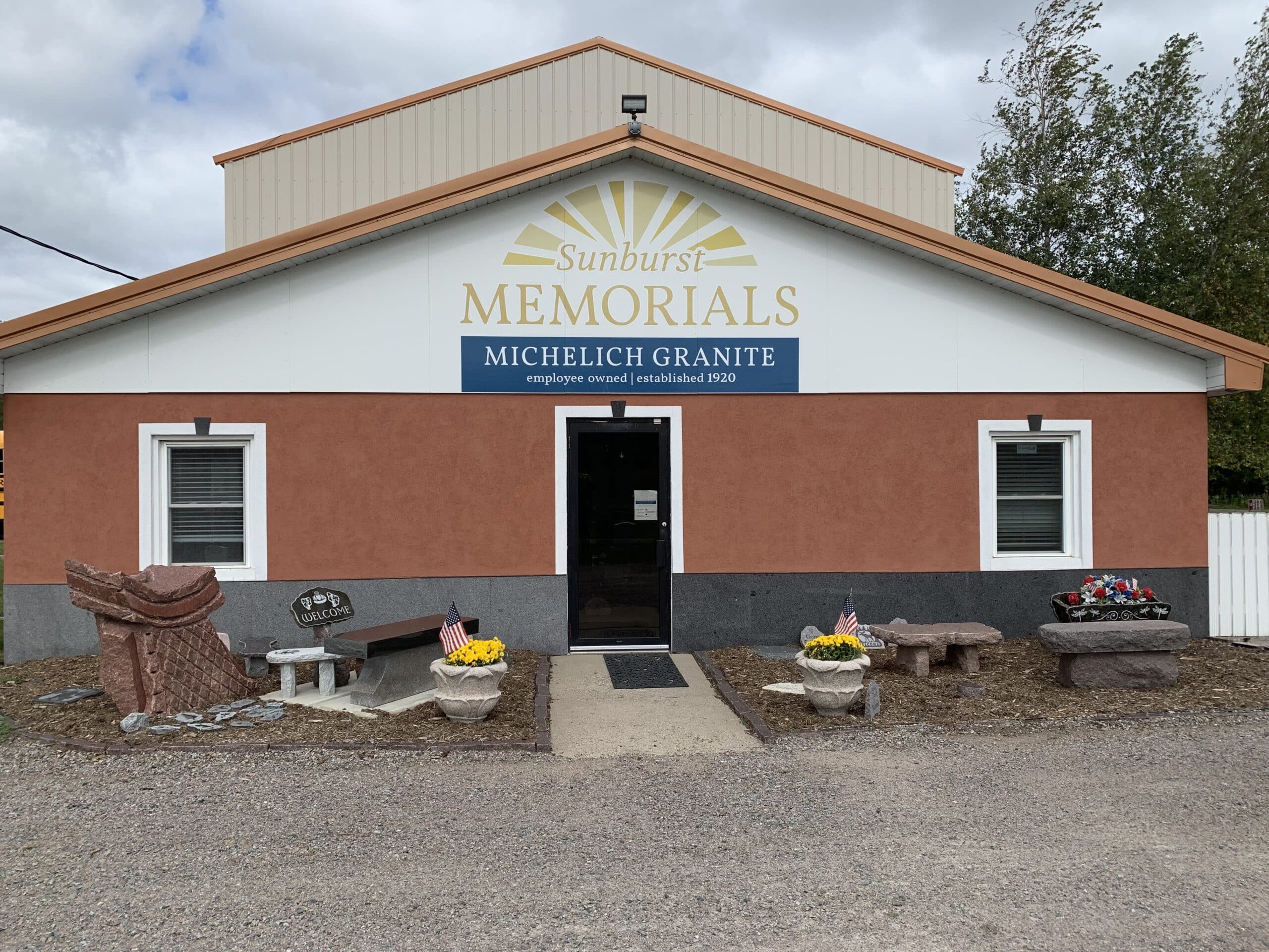 Sunburst Memorials Michelich Granite 2022 Sept Store Front