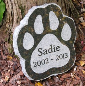 Paw Print Stepping Stone