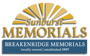 Sunburstmemorials Breakenridgememorials Logo Shadow