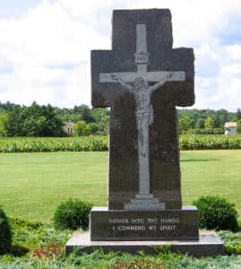 Amber Glow Carved Cross St. Joseph 2