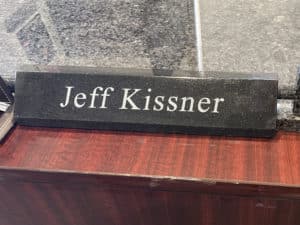 Desk Plaque Laser Etched