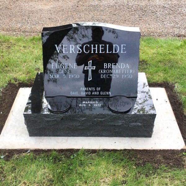 St. Edwards Worthington, MN Verschelde- Jet Black Slant With Base