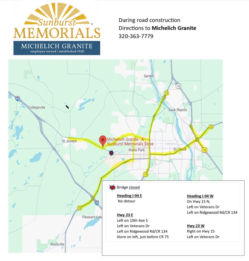 Michelich Granite - Sunburst Memorials
